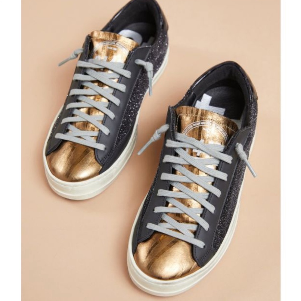 P448 Black Glitter Sneaker